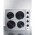 Summit CSD4B24 Stainless Steel Four Burner Electric Cooktop - 230 Volts