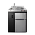 Summit C30ELBK 30" W x 24.63" D x 41.5" H Stainless Steel and Black Finish All-in-One Combo Kitchen - 115 Volts