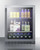 Summit ALBV2466CSS 23.5" W Stainless Steel Hinged Beverage Merchandiser - 115 Volts 1-Ph