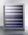 Summit ALWC532 23.5" W Black Single Section Glass Door Wine Cellar - 115 Volts