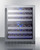 Summit ALWC532 23.5" W Black Single Section Glass Door Wine Cellar - 115 Volts