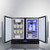 Summit FFRF36 35.5" W Black Stainless Steel Refrigerator-Freezer