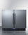 Summit FFRF36 35.5" W Black Stainless Steel Refrigerator-Freezer