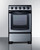 Summit REX2071SSRT 4 Ceramic Glass Burner 19.75" Electric Range