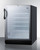 Summit SCR600BGLBIADA 23.63" W Black Hinged Refrigerated Merchandiser - 115 Volts 1-Ph
