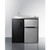 Summit CK36EL 36.13" W x 24.63" D x 40" H Stainless Steel and Black Finish All-in-One Combo Kitchen - 115 Volts