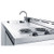 Summit C48ELPUMP 47.25" W x 24" D x 40" H White Exterior All-in-One Combo Kitchen - 115 Volts