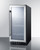 Summit SCR1536BG 14.75" W Black Hinged Beverage Merchandiser - 115 Volts 1-Ph