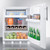 Summit AL650W 23.63" W White Undercounter Refrigerator-Freezer