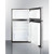 Summit CP34BSSADA 19" W Black Solid Door Compact Refrigerator-Freezer - 115 Volts