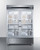 Summit SCR49SSG 55.25" W All Stainless Steel Glass Door Refrigerator - 115 Volts 1-Ph