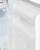 Summit ALRF48 19.75" W White Undercounter Refrigerator-Freezer