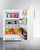 Summit ALRF48 19.75" W White Undercounter Refrigerator-Freezer