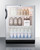 Summit SCR600BGLADA 23.63" W Black Hinged Refrigerated Merchandiser - 115 Volts 1-Ph