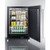 Summit SCR610BLSDRI 23.63" W Black Stainless Steel Undercounter All-Refrigerator - 115 Volts