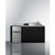 Summit CK72ADASINKR 71.75" W x 23.75" D x 34" H Stainless Steel and Black Finish All-in-One Combo Kitchen - 115 Volts