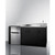 Summit CK72ADASINKR 71.75" W x 23.75" D x 34" H Stainless Steel and Black Finish All-in-One Combo Kitchen - 115 Volts