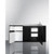 Summit CK72ADASINKR 71.75" W x 23.75" D x 34" H Stainless Steel and Black Finish All-in-One Combo Kitchen - 115 Volts