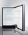 Summit ALR47BIF 19.75" W Black Solid Undercounter All-Refrigerator - 115 Volts 1-Ph