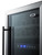 Summit SWC182Z 17.75" W Black Single Section Glass Door Wine Cellar - 115 Volts