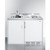 Summit C48ELGLASSPUMP 47.25" W x 24" x 40" H White Metal Cabinet All-in-One Combo Kitchen - 115 Volts