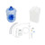 Summit C48ELGLASSPUMP 47.25" W x 24" x 40" H White Metal Cabinet All-in-One Combo Kitchen - 115 Volts