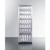 Summit SCR1401LHCH 24" W Black Single Section Glass Door Wine Cellar - 115 Volts