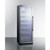 Summit SCR1401LHCH 24" W Black Single Section Glass Door Wine Cellar - 115 Volts