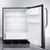 Summit FF6BKBI7SSTBADA 23.63" W Black and Stainless Steel Solid Undercounter Refrigerator - 115 Volts 1-Ph