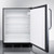 Summit FF7BKSSTB 23.63" W Black Stainless Steel Undercounter Refrigerator - 115 Volts