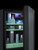 Summit LX114LG 13.75" W Black Hinged Beautified Cosmetics Refrigerator - 115 Volts 1-Ph