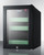 Summit LX114LG 13.75" W Black Hinged Beautified Cosmetics Refrigerator - 115 Volts 1-Ph
