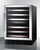 Summit SWC530BLBIST 23.63" W Black Single Section Glass Door Wine Cellar - 115 Volts