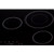 Summit CR5B36T9B Black Ceramic Finish Five Burner Built-in Electric Radiant Cooktop - 240 Volts