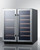 Summit SWBV3071 29.5" W Dual Temperature Glass Door Undercounter Wine and Beverage Center - 115 Volts