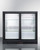 Summit SCR700BCSS 35.5" W Stainless Steel Sliding Beverage Merchandiser - 115 Volts 1-Ph