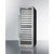 Summit SWCP2163 23.5" W Black Stainless Steel Single Section Glass Door Dual Zone Wine Cellar - 115 Volts