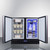 Summit FFRF36IF 35.5" W Black Stainless Steel Refrigerator-Freezer
