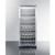 Summit SCR1156CH 24" W Black Single Section Glass Door Wine Cellar - 115 Volts