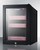 Summit LX114LP 13.75" W Black Hinged Beautified Cosmetics Refrigerator - 115 Volts 1-Ph