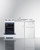 Summit ACK60GASW 58.63" W x 23.63" D x 42" H White Exterior All-in-One Combo Kitchen - 36,000 BTU