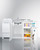 Summit ACK60COILW 58.63" W x 23.5" D x 42" H White Exterior All-in-One Combo Kitchen - 115 Volts