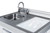 Summit ACK60COILW 58.63" W x 23.5" D x 42" H White Exterior All-in-One Combo Kitchen - 115 Volts