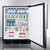 Summit FF7BKSSHV 23.63" W Black Stainless Steel Undercounter Refrigerator - 115 Volts