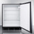 Summit FF7BKBISSHHADA 23.63" W Black Stainless Steel Undercounter Refrigerator - 115 Volts