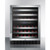 Summit SWC530BLBISTCSS 23.63" W Stainless Steel Single Section Glass Door Wine Cellar - 115 Volts