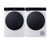 Summit SLS3434W 6.36 Cu. Ft. White and Black Door Washer and Vented Dryer Combination - 220 Volts