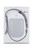 Summit SLS3434W 6.36 Cu. Ft. White and Black Door Washer and Vented Dryer Combination - 220 Volts