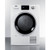 Summit LD2444 4.4 Cu. Ft. White Exterior Front Loading Heat Pump Dryer - 208-240 Volts