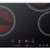 Summit CR4B23T5B Black Schott Ceramic Glass Top Four Burner Electric Radiant Cooktop - 220 Volts